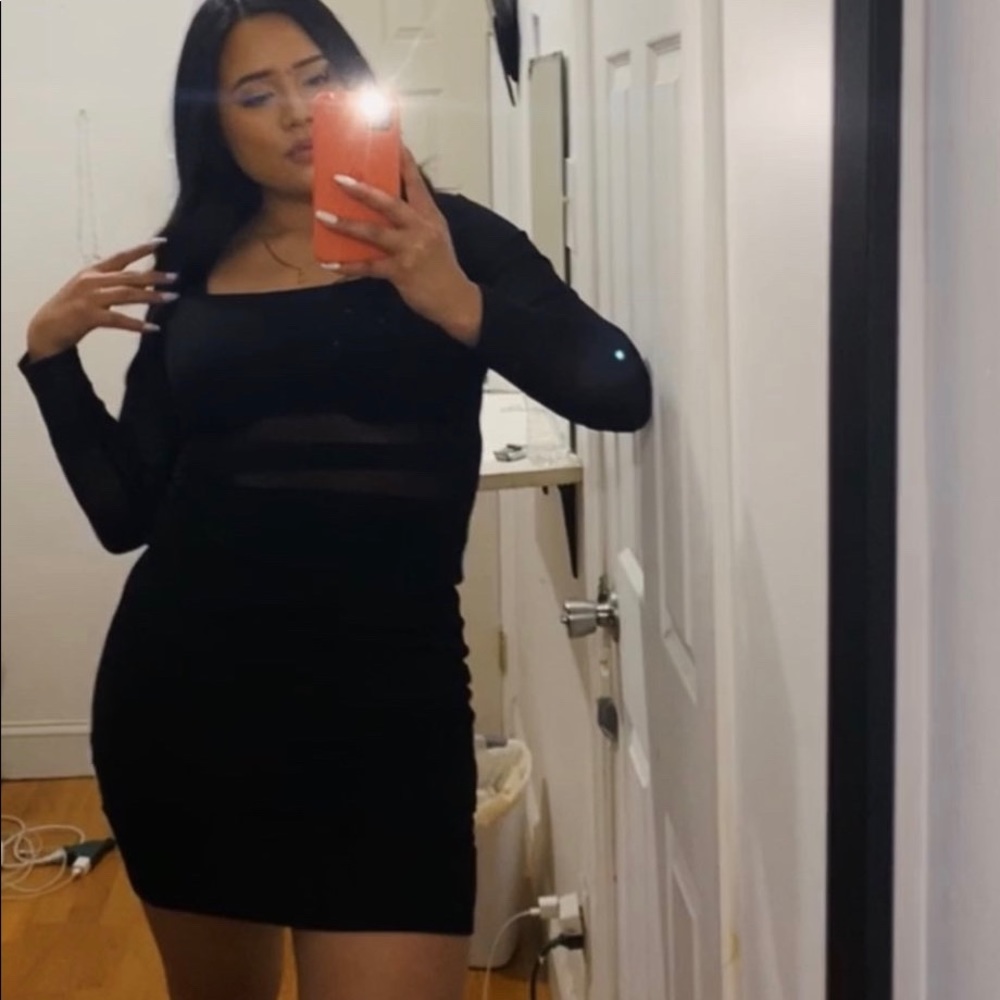 Black Mesh Night out Dress for Any Occasion
